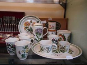 An assortment of Portmeirion 'Botanic Garden' ceramic tableware to include lidded storage vessels,