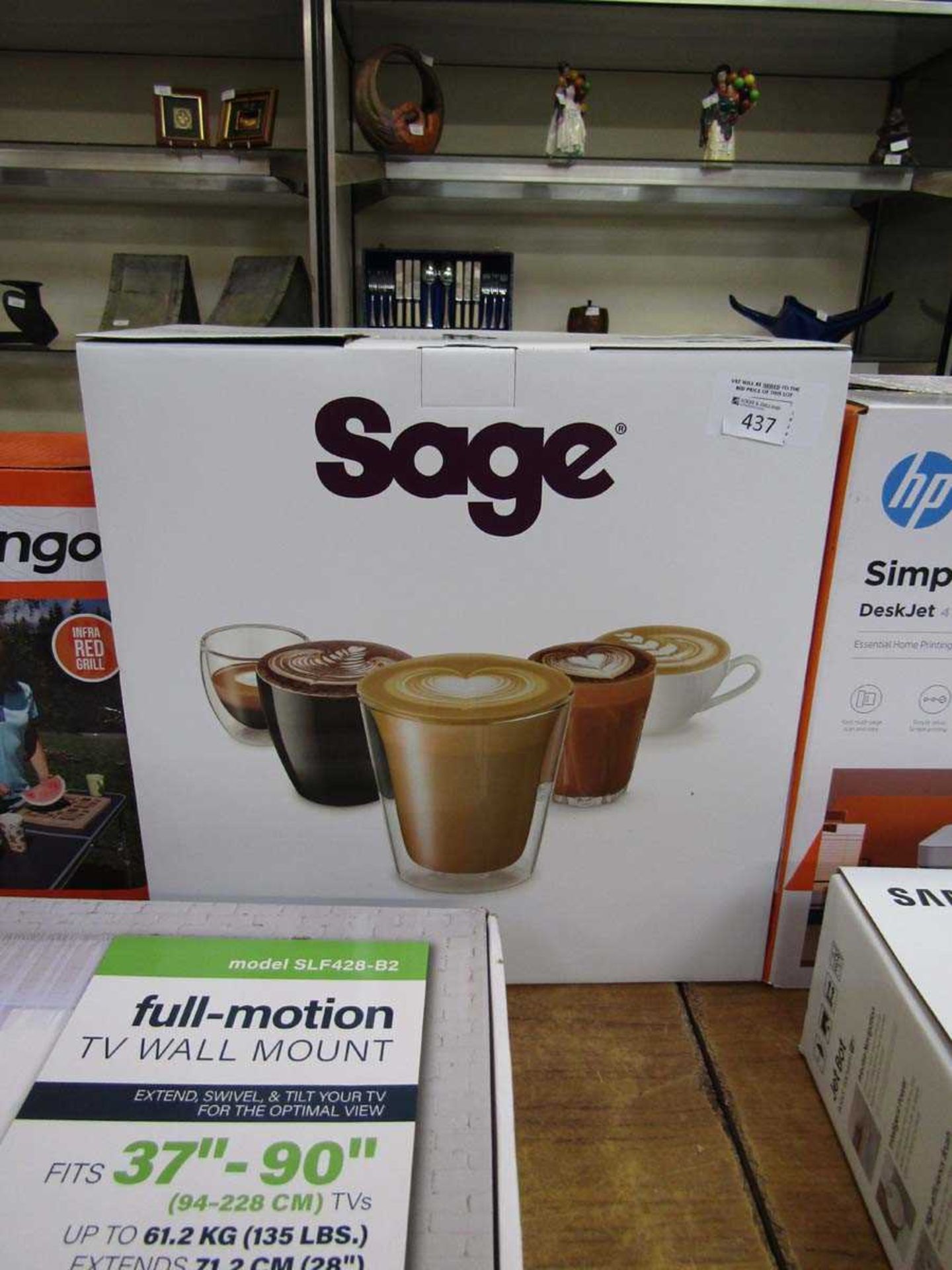 +VAT A boxed Sage Bambino Plus coffee machine