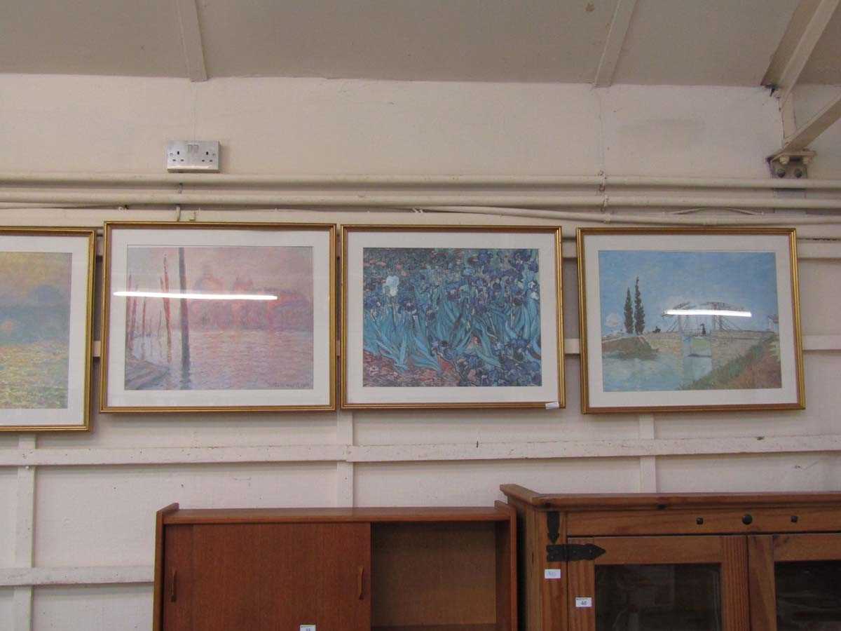 A collection of five framed and glazed prints of countryside and canal scenes, etc - Image 2 of 2