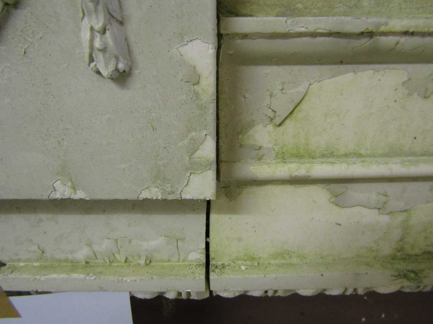 A marble effect fire surround (A/F) We believe the fire surround is most likely made of plaster. - Image 3 of 12