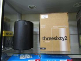 +VAT A boxed Threesixty2 heater by Duux