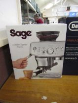 +VAT A boxed Sage 'Barista Express Impress' coffee machine