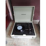 A Crosley travelling record player