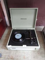 A Crosley travelling record player