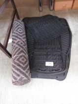 +VAT An assortment of Michelin rubber car mats together with a doormat