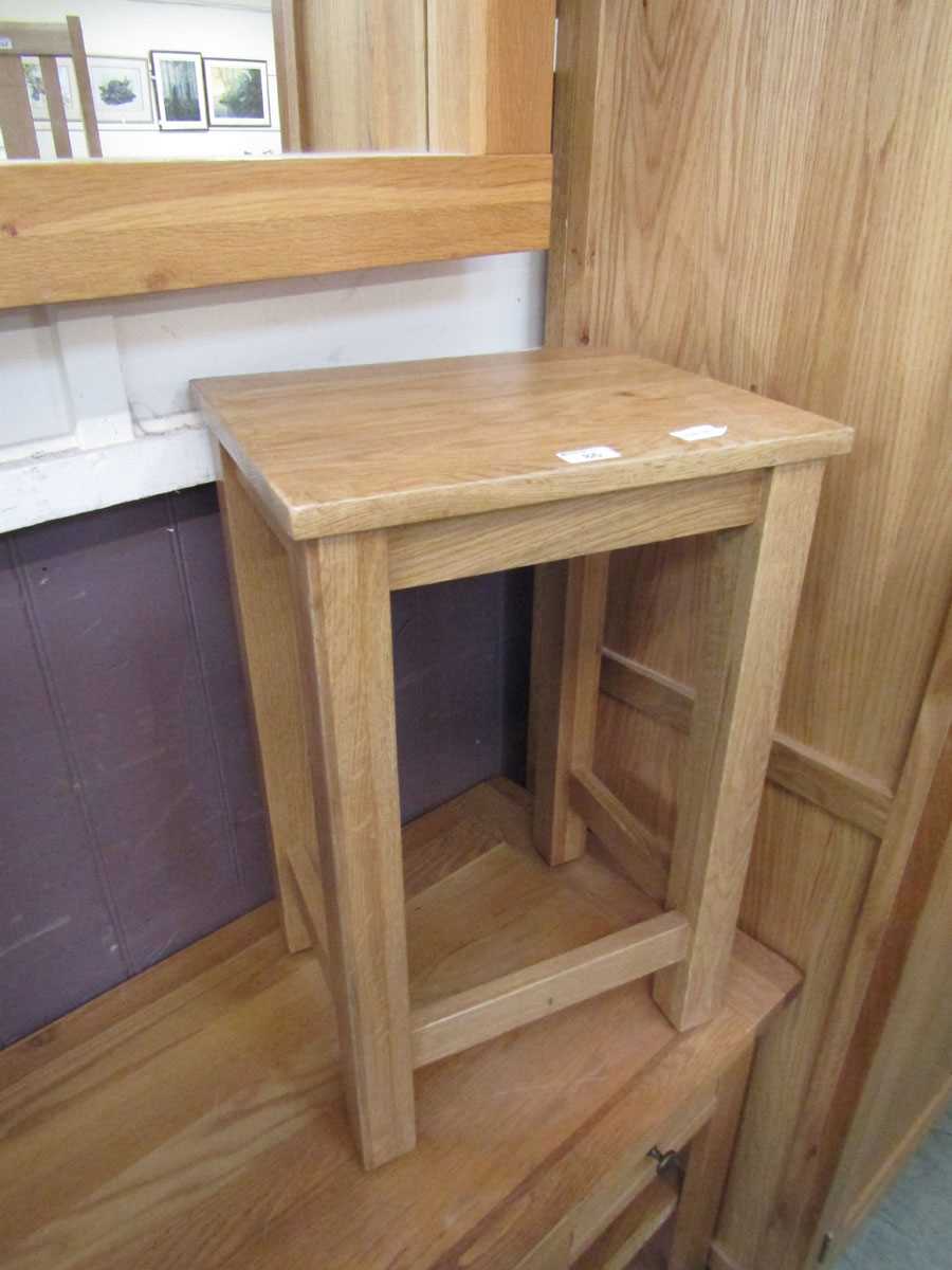 A modern oak occasional table