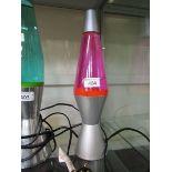 A mid-20th century reproduction lava lamp