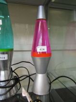 A mid-20th century reproduction lava lamp