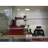 A small travelling electric sewing machine