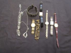 A bag containing a quantity of wristwatches, chains, etc