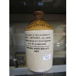 A 1929 stoneware flagon for 'White Bros Botanical Brewery, Chapel Street, Wolverhampton'