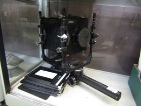 A Cambo SC Monorail camera with slides