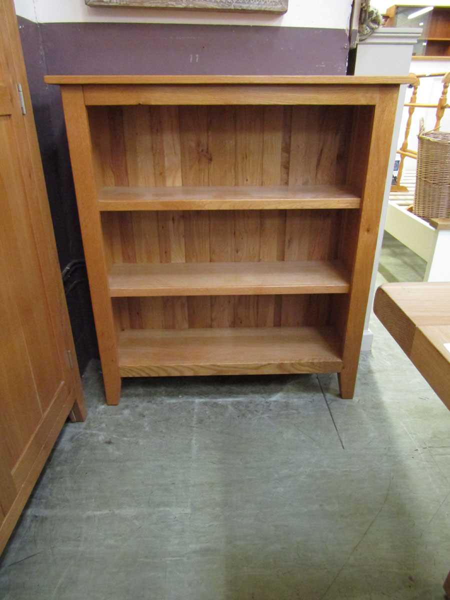 A modern oak bookcase