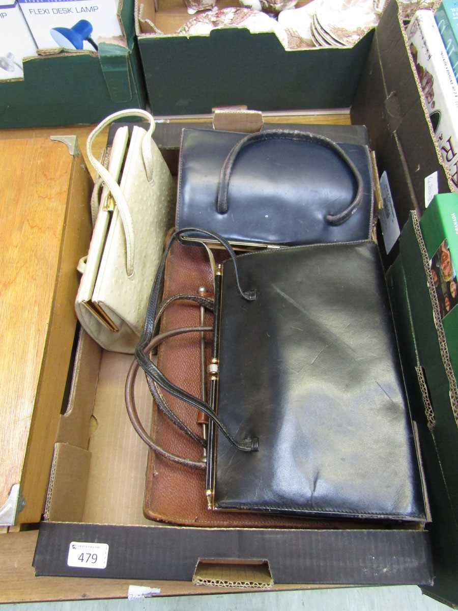 A tray of ladies' handbags by various makers