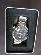A boxed gent's 'Steeldive' marine engineer automatic dive watch rated for 300M