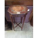 A 19th century style painted topped table