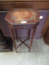 A 19th century style painted topped table