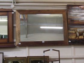 A large reproduction driftwood framed wall mirror