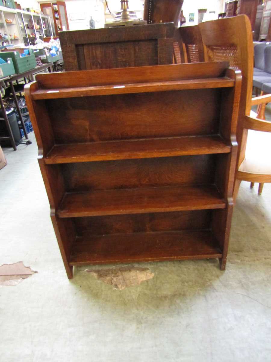 A set of mid-20th century oak bookshelves