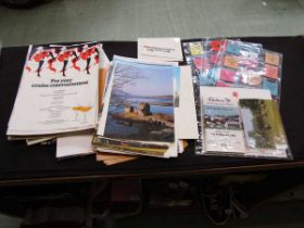 A quantity of paper ephemera to include paddock tickets, entertainment guides, and other brochures