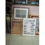 A selection of framed and glazed pictures and framed prints