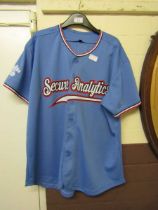 An American baseball jersey 'Secure Workload' with number 23 to back