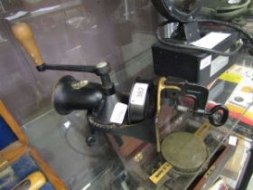 An early 20th century coffee grinder