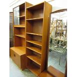 A set of mid-20th century teak bookshelves