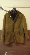 A brown sheepskin jacket