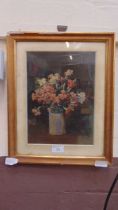 A framed and glazed possible watercolour of still life by Marechal