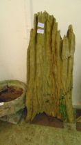 A driftwood sculpture