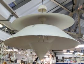 ATTRIBUTED TO VICO MAGISTRETTI KALAARI CEILING LAMP, vintage 1980s, 50cm drop not including