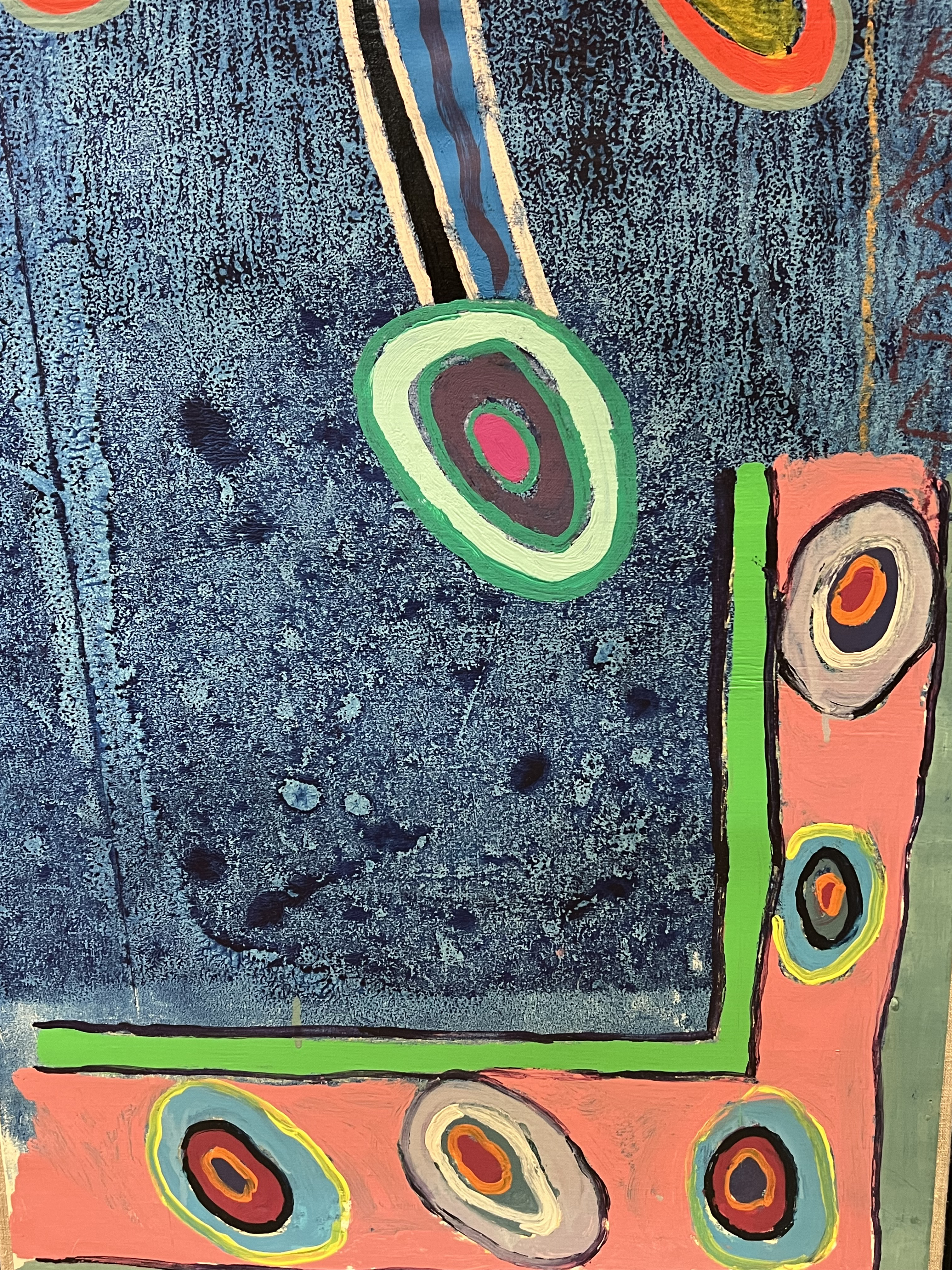JEFFREY FRANCIS BEARDSALL (American b.1940), 'Untitled abstract', oil on canvas, 114cmx 44cm, - Bild 3 aus 3