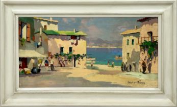 CECIL ROCHFORT D'OYLY-JOHN (British 1906-1993), 'Beaulieu, French Riviera', oil on canvas, 34cm x