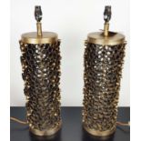 JULIAN CHICHESTER CAPRI TABLE LAMPS, a pair, 60cm H x 16cm diam. (2)