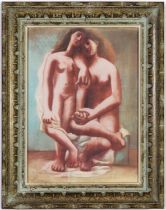 PABLO PICASSO, two nudes, signed in the plate 1946 lithograph and pochoir, ref: 15 drawings