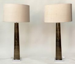 HEATHFIELD & CO TABLE LAMPS, a pair, with shades, 70cm H. (2)
