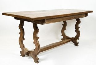 TUSCAN FARMHOUSE TABLE, 19th century Italian oak, 76cm H x 168cm x 74cm.