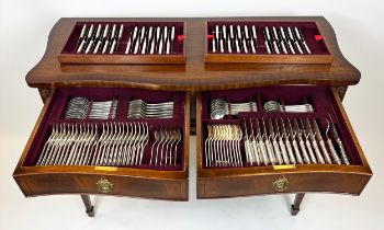 CANTEEN OF CUTLERY, comprising 48 forks, 46 knives, 23 dessert spoons, 24 fish knives and forks