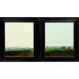 ANTHONY KIRKHAAR, 'Landscapes', oil on board, 30cm x 24cm, signed, framed.