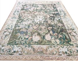 VERDURE DESIGN NEEDLEPOINT TAPESTRY, 310cm x 240cm.