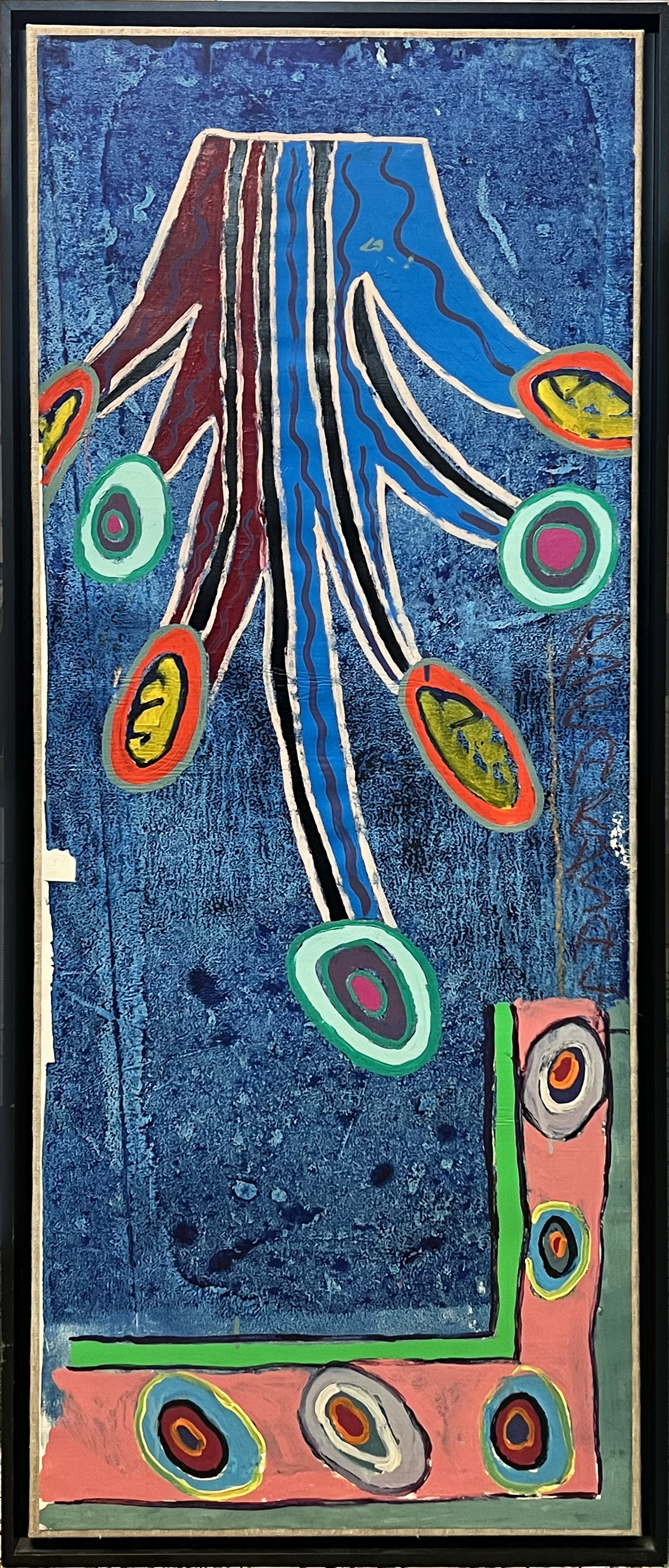 JEFFREY FRANCIS BEARDSALL (American b.1940), 'Untitled abstract', oil on canvas, 114cmx 44cm,