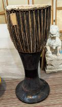 AFRICAN DRUM, 60cm x 147cm H.