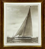 BEKEN OF COWES, 'Yankee - 1935, A 'J' Class Yacht' photoprint, 50cm x 50cm, framed.