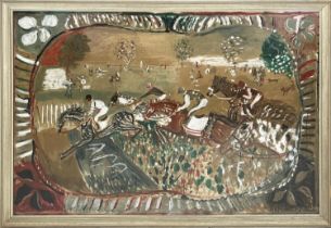 CONSTANTIN TERECHKOVITCH (Russian 1902-1978) 'The Jockeys', lithograph on linen, signed in the