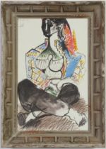 PABLO PICASSO, Jacqueline Roque, Spanish, collotype, dated in the plate, suite: Californie,