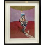 FRANCIS BACON, 'Portrait of George Dyer Talking' lithograph, 35cm x 28cm, framed, published Maeght