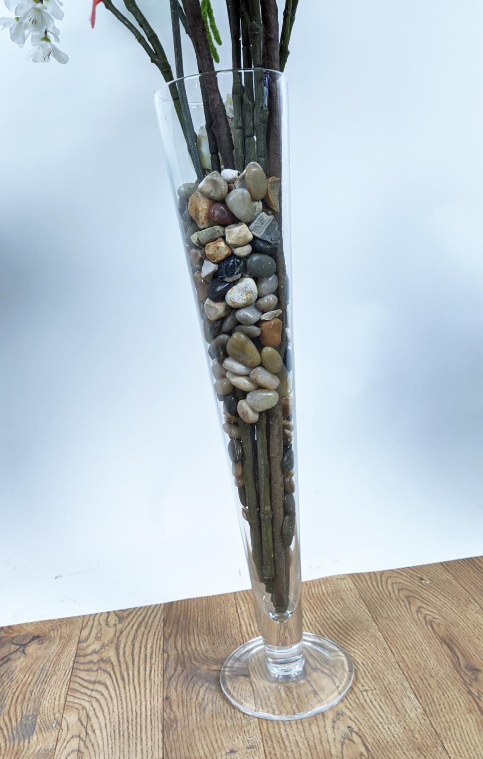 FAUX FLORAL DISPLAYS, a collection of three, each differing, 164cm H approx at tallest. (3) - Image 6 of 6