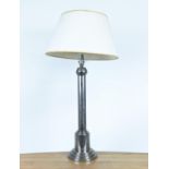 COLUMN TABLE LAMP, 82cm tall overall including shade.