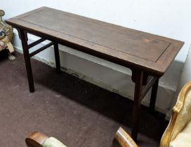 ALTAR TABLE, 78cm H x 145cm x 48cm, 18th/19th century Chinese cypress wood.